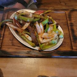 Steak fajitas