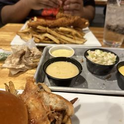 Decent People Taproom - CHICKEN TENDERS and French fries that took over 30 minutes to get.