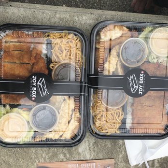 Joy Box - Katsu Bento !!! Omg this was the most delicious combination of food! Worth it! Lots of food and delicious! - Korean Near Me - Bellevue, Washington Joy Box - Katsu Bento !!! Omg this was the most delicious combination of food! Worth it! Lots of food and delicious! - Korean Near Me - Bellevue, Washington
