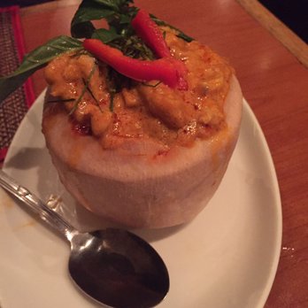 Sawasdee Thai Restaurant - The coconut chicken, in a coconut - Thai Near Me - Vancouver, British Columbia Sawasdee Thai Restaurant - The coconut chicken, in a coconut - Thai Near Me - Vancouver, British Columbia