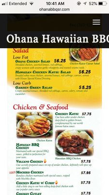 Menu photo 4 Ohana Hawaiian BBQ Santa Rosa, CA