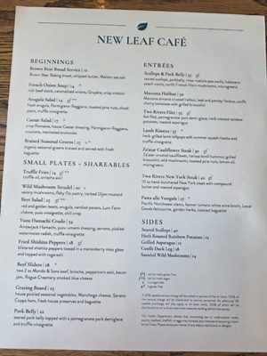 Menu photo 2 New Leaf Cafe Eastsound, WA Menu photo 2 New Leaf Cafe Eastsound, WA
