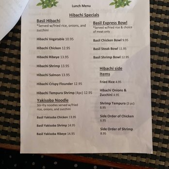 Basil Thai & Sushi - Menu - Asian Fusion Near Me - Brunswick, Georgia Basil Thai & Sushi - Menu - Asian Fusion Near Me - Brunswick, Georgia