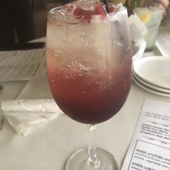 Brackett's Oceanview Restaurant - Pomegranate spritz - Seafood Near Me - Rockport, Massachusetts