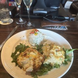Crab melt and Prosecco