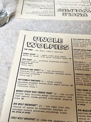 Menu photo 7 Uncle Wolfie’s Breakfast Tavern Milwaukee, WI Menu photo 7 Uncle Wolfie’s Breakfast Tavern Milwaukee, WI