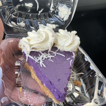Laurie’s Pie Bar - Ube Coconut Cheesecake Slice - Bakeries Near Me - Long Beach, California