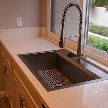 Alfred Cabinets - New sink and quartz counter top - Cabinetry Near Me - Fullerton, California
