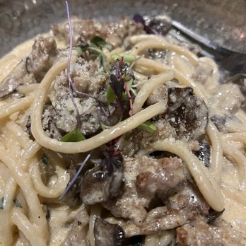 Mast - Pici funghi e salsiccia, this dish was amazingly good. - Pizza Near Me - Boston, Massachusetts