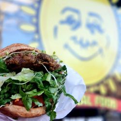 Sunflower Drive In - The nutburger vegan style is where it's at.