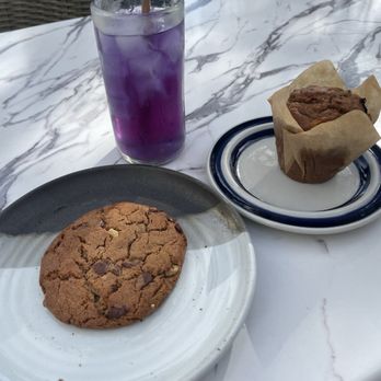Forest & Flour - Walnut chocolate chip cookie, carrot muffin, lavender lemonade - Bakeries Near Me - Fremont, California Forest & Flour - Walnut chocolate chip cookie, carrot muffin, lavender lemonade - Bakeries Near Me - Fremont, California