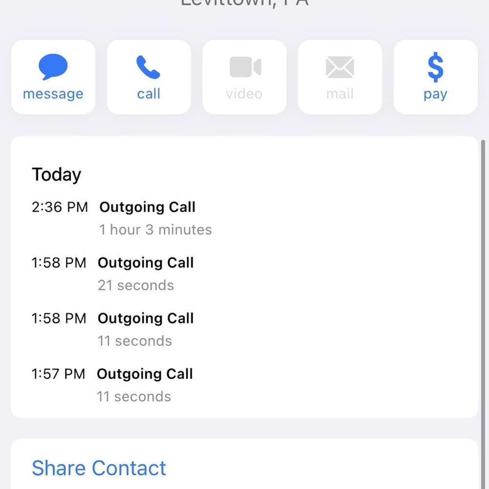 CarMax - Screenshot of the hour wasted to be hung up on immediately. - Car Buyers Near Me - Langhorne, Pennsylvania