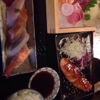 Wagaya - Westside - The Kaisen ($22.95). 11 pieces of sashimi and nigiri, miso soup, rice, and salmon teriyaki. - Sushi Bars Near Me - Atlanta, Georgia Wagaya - Westside - The Kaisen ($22.95). 11 pieces of sashimi and nigiri, miso soup, rice, and salmon teriyaki. - Sushi Bars Near Me - Atlanta, Georgia