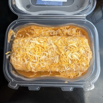 Roll Up  - breakfast burrito topped with green chilli - Coffee & Tea Near Me - Colorado Springs, Colorado