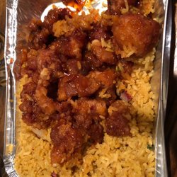 China Wok - General Tso's Chicken. It was so dry my husband refused to eat it. Must have been cooked yesterday and reheated. Never again!