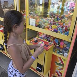 Breezy Picnic Grounds Waterslides - The best $2! Play till you WIN!