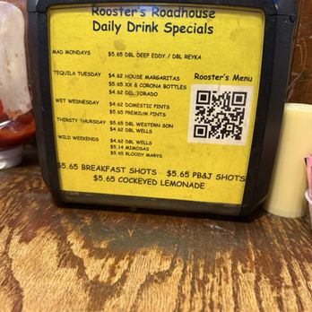 Rooster's Roadhouse - Drink Specials - Barbeque Near Me - Denton, Texas Rooster's Roadhouse - Drink Specials - Barbeque Near Me - Denton, Texas