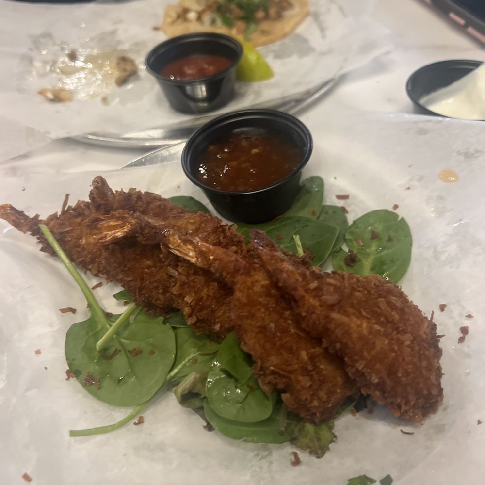 Love At First Bite - Coconut Shrimp (cooked) - Breakfast & Brunch Near Me - Atlanta, Georgia Love At First Bite - Coconut Shrimp (cooked) - Breakfast & Brunch Near Me - Atlanta, Georgia