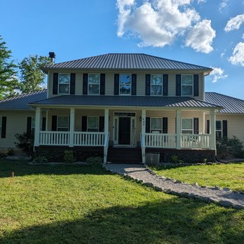 Roofline Builders LLC - New charcoal crinkle metal roof - Roofing Near Me - Crawford, Tennessee Roofline Builders LLC - New charcoal crinkle metal roof - Roofing Near Me - Crawford, Tennessee