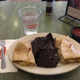 Ranchero wrap w organic chips and salsa Ranchero wrap w organic chips and salsa
