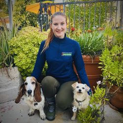 Bark Busters Home Dog Training - Justine with Jax and Willa.