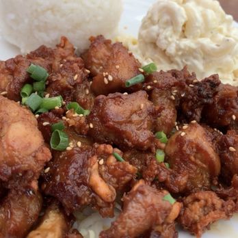 Aloha Mixed Plate - Mochiko Chicken - Hawaiian Near Me - Lahaina, Hawaii
