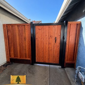 Gilroy Fence - Steel Frame with premium Redwood boards - Fences & Gates Near Me - Gilroy, California Gilroy Fence - Steel Frame with premium Redwood boards - Fences & Gates Near Me - Gilroy, California