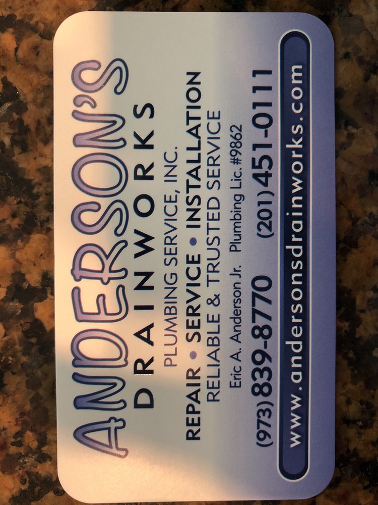 Slide of Anderson's Drainworks