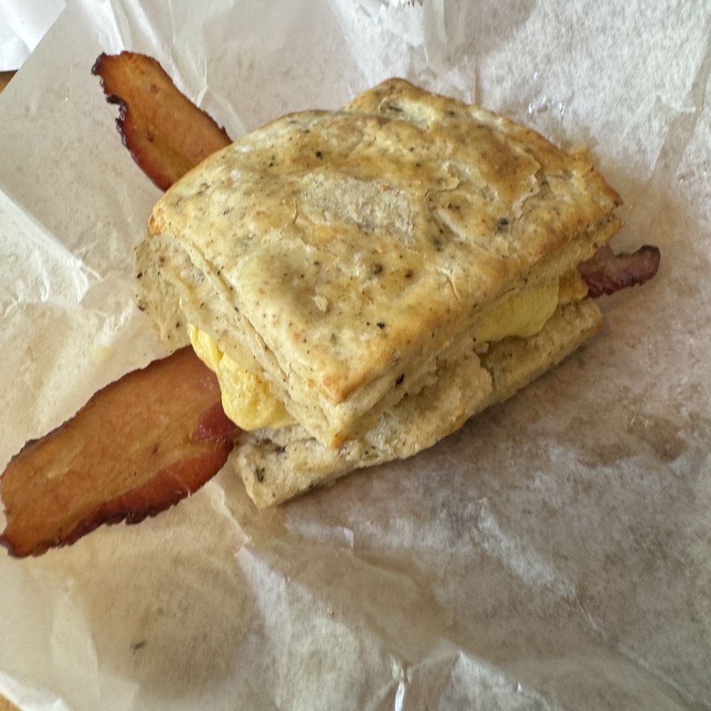 Rise & Shine - BEC Parm and Black Pepper Biscuit - Breakfast & Brunch Near Me - Denver, Colorado Rise & Shine - BEC Parm and Black Pepper Biscuit - Breakfast & Brunch Near Me - Denver, Colorado