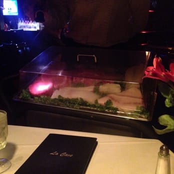 La Cave - Entree choices in the case - Steakhouses Near Me - Costa Mesa, California