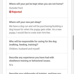 This is my application and it shows the question they denied me for. This is my application and it shows the question they denied me for.