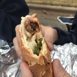 Korean Ban Mi sandwich, the favors here are phenomenal