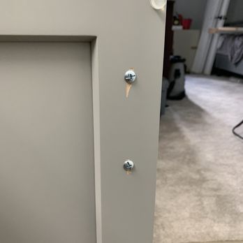 Lowe's Home Improvement - Chip out on cabinet door - Hardware Stores Near Me - Plainville, Connecticut