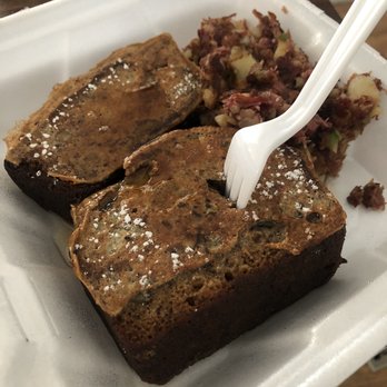 Matt's Breakfast Nook - Banana bread French toast with corned beef hash HOMEMADE - Breakfast & Brunch Near Me - East Brookfield, Massachusetts Matt's Breakfast Nook - Banana bread French toast with corned beef hash HOMEMADE - Breakfast & Brunch Near Me - East Brookfield, Massachusetts