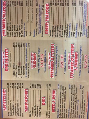 Menu photo 4 Hog Heaven Pawleys Island, SC