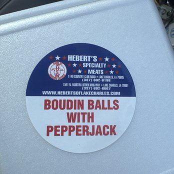 Hebert's specialty meats - Pepper Jack Boudin Balls - Meat Shops Near Me - Lake Charles, Louisiana Hebert's specialty meats - Pepper Jack Boudin Balls - Meat Shops Near Me - Lake Charles, Louisiana