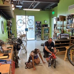 The Bike Center - Ron helps me set-up my Brompton!