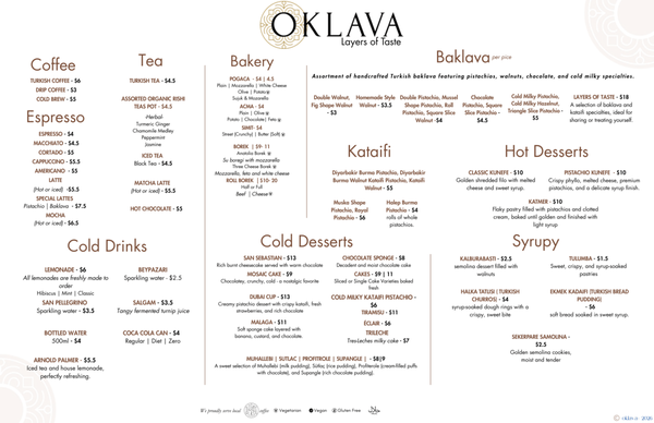 Menu photo 2 Oklava Cafe San Francisco, CA Menu photo 2 Oklava Cafe San Francisco, CA