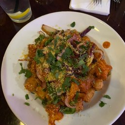 Chicken Tikka Masala over tater tots.