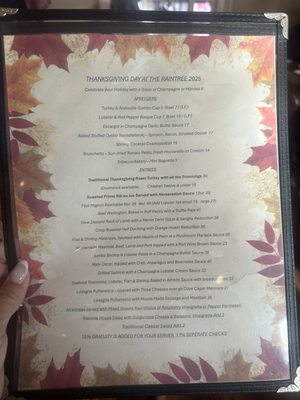 Menu photo 7 The Raintree Restaurant Saint Augustine, FL