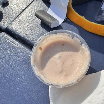 The Waterfront - Yum- nomnomnom. Raspberry horseradish sauce - American Near Me - Forked River, New Jersey