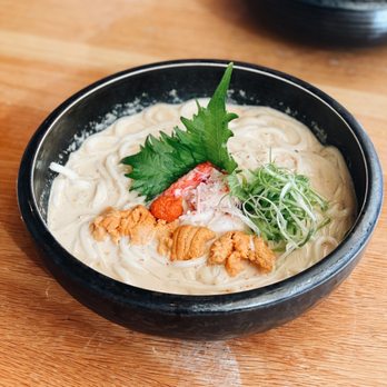 Futago Udon - uni cream udon with roe and lobster - Japanese Near Me - Boston, Massachusetts Futago Udon - uni cream udon with roe and lobster - Japanese Near Me - Boston, Massachusetts
