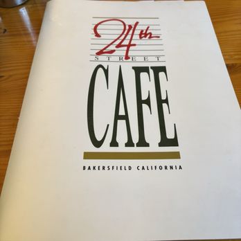 24th Street Cafe - Front cover of the menu - Diners Near Me - Bakersfield, California 24th Street Cafe - Front cover of the menu - Diners Near Me - Bakersfield, California