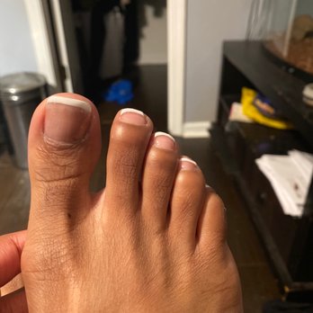 Posh Nail Bar - big toe is not square like i asked and looks thick and ugly - Nail Salons Near Me - Mcdonough, Georgia Posh Nail Bar - big toe is not square like i asked and looks thick and ugly - Nail Salons Near Me - Mcdonough, Georgia