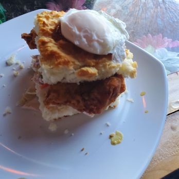 Biscuit Head - Mimosa Fried Chicken Biscuit - Breakfast & Brunch Near Me - Greenville, South Carolina