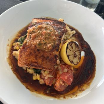 Blue Moon Beach Grill - Catch of the Day with Risotto - Seafood Near Me - Nags Head, North Carolina Blue Moon Beach Grill - Catch of the Day with Risotto - Seafood Near Me - Nags Head, North Carolina