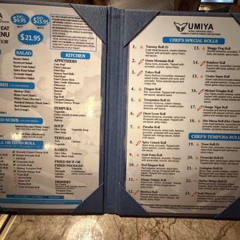 Umiya - Lunch all you can eat sushi menu. - Sushi Bars Near Me - Humble, Texas Umiya - Lunch all you can eat sushi menu. - Sushi Bars Near Me - Humble, Texas