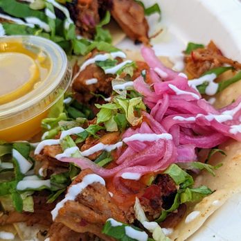 Shaka Tacoz - Pork tacos, big juicy chunky pieces of meat - Mexican Near Me - Captain Cook, Hawaii