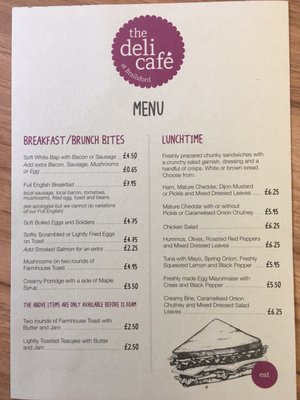 Menu photo 2 The Deli Cafe Brailsford, DBY