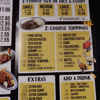 Go Go Curry Newark - Menu page 2 - Japanese Curry Near Me - Newark, New Jersey